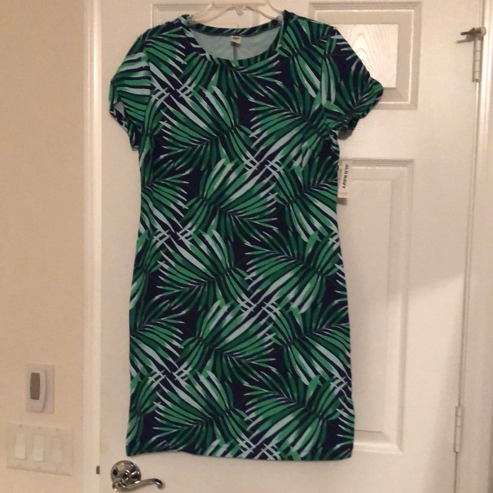 Brand new old navy palm frond dress